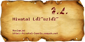 Hivatal László névjegykártya